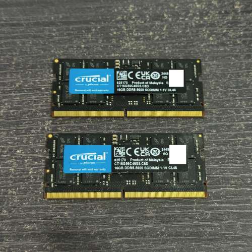 crucial SODIMM DDR5 16GB X 2