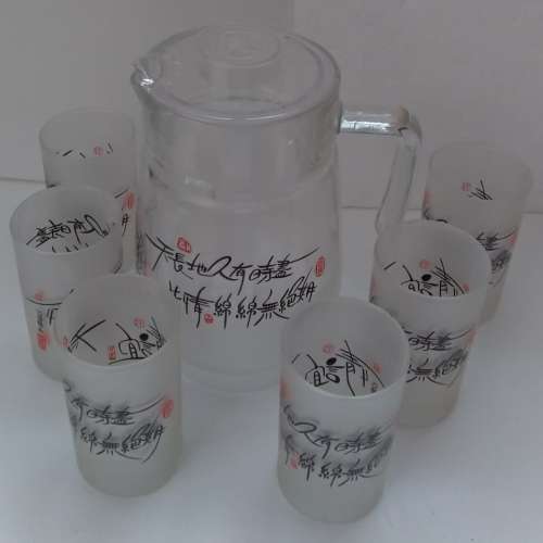 全新詩意玻璃水壺套裝