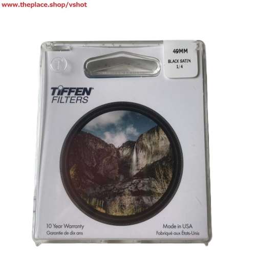[全新行貨] 特價!! Tiffen 49mm Black Satin 1/4 Filter