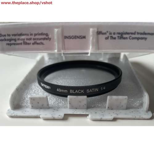 [全新行貨] 特價!! Tiffen 49mm Black Satin 1/4 Filter