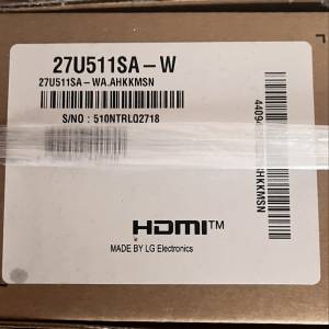 全新LG 27寸全高清智能Mon.（27U511SA-W)