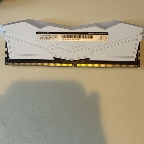Team T-Force Delta DDR5 RGB 記憶體 16Gb x 1 5600mhz 白色