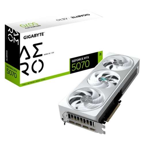 全新未開封 白色Gigabyte RTX 5070 AERO OC 12G GDDR7 顯示卡