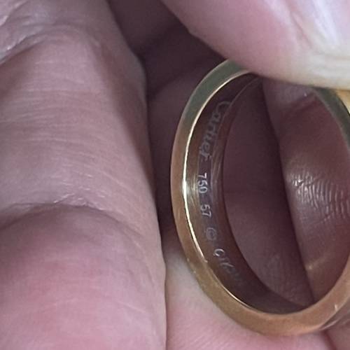 原裝正版 CARTIER 18k 750 三色戒指 57圈口 $8888