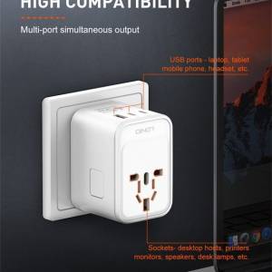 LDNIO 65W GaN 2 PD + 1 QC 3.0 Z6 全球旅行轉換插