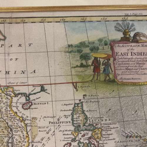 東印度群島 復古地圖 牆壁掛畫 蝸居餐廳小店至愛