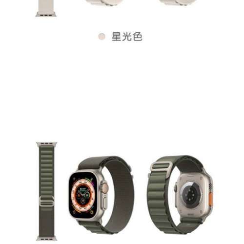 Apple Watch 登峰手環 高山錶帶 墨綠色 Alpine loop