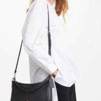全新 Coach Pebble Chelsea Crossbody 黑色簡約單肩手袋 可斜揹