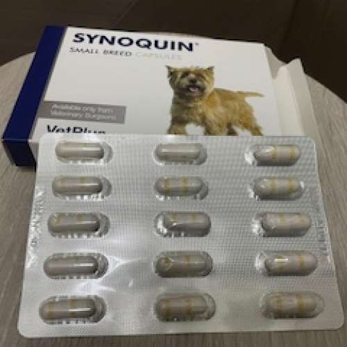 OTC VetPlus Canine; Synoquin Small Breed Capsules; 小型犬用關節補充膠囊