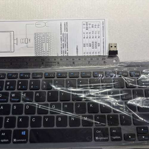 Wireless Keyboard with USB Receiver 藍芽無綫
