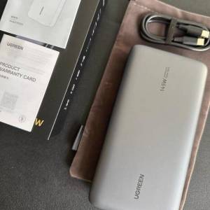 3C認證 全新有盒 可充電腦 UGREEN 145W 25000mAh 尿袋 充電寶 Power bank
