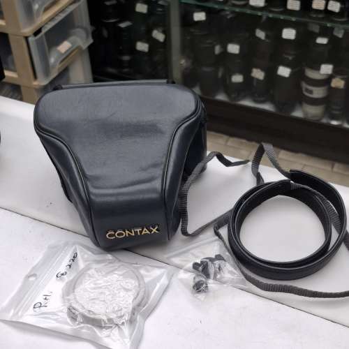 CONTAX G皮套 + 相機带 + LENS HOOD + HOOD CAP
