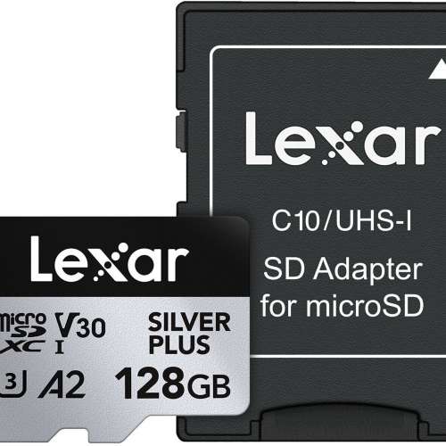 Lexar Professional Silver Plus UHS-I micro SDXC 記憶卡 128GB  讀:205MB/s 寫:1...