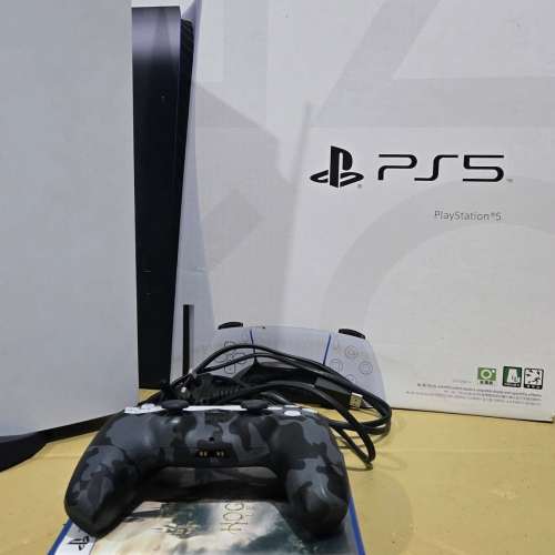ps5光碟版 行機 99新 雙手製