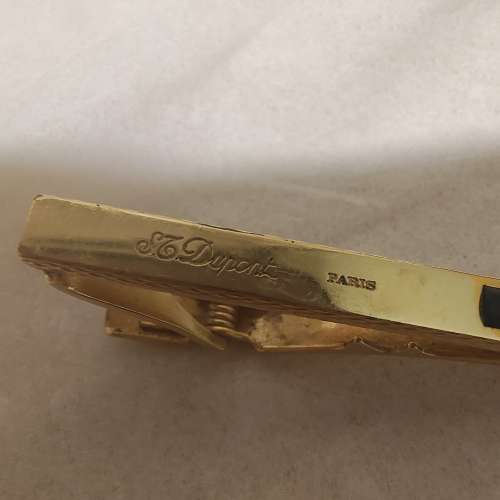 S.T Dupont 真包金領帶夾