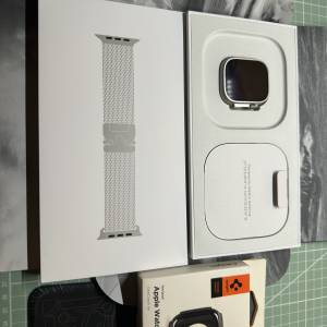 香港行貨 Apple Watch Ultra 3 原色 跟 鈦金屬米蘭網織手環 M