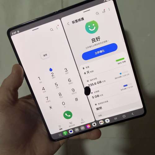 🔥Samsung galaxy fold 5 12+256美版單卡+esim黑色可換iphone/ipad