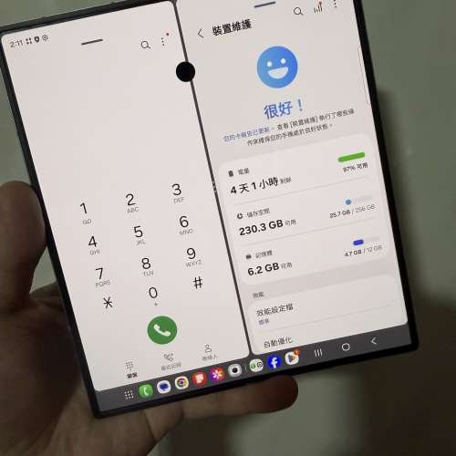 全網最平🔥Samsung galaxy fold 6 12+256美版單卡+esim銀色