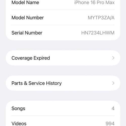 Full Set iPhone 16 Po Max 100% battery