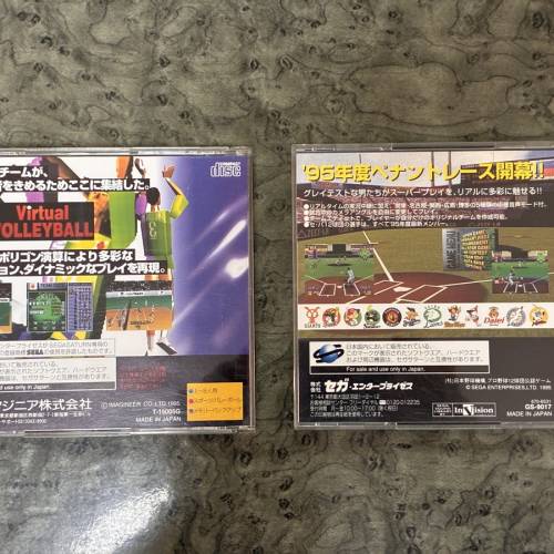 $29兩隻Saturn game:虛擬排球 + Greatest Nine 野球