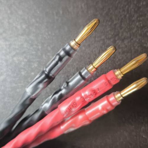 全新自家制DIY西電喇叭線 香蕉插/Y插 2.3m