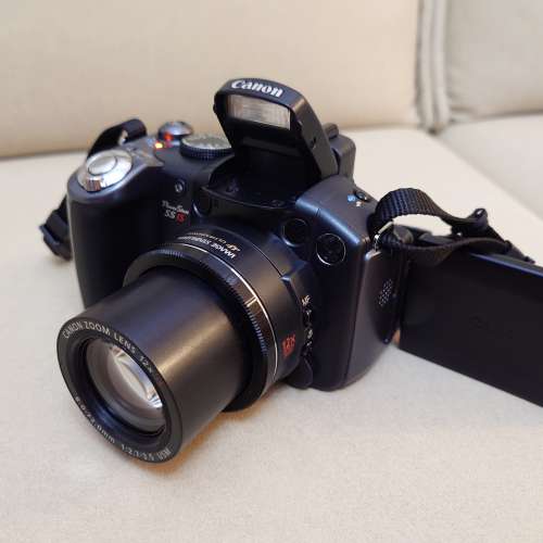 Canon PowerShot S5 IS 新淨CCD相機 數碼相機 12倍防震長鏡 有擰MON反MON 旅行相機 ...