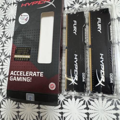 kingston 2x8Gb fury hyper DDR4 ram kit set