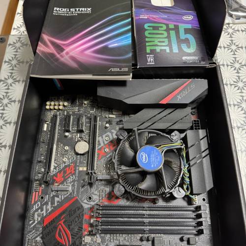 Asus ROG strix B350 G gaming 底板連intel i5-8500 cpu