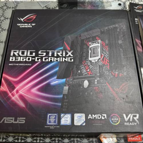 Asus ROG strix B350 G gaming 底板連intel i5-8500 cpu