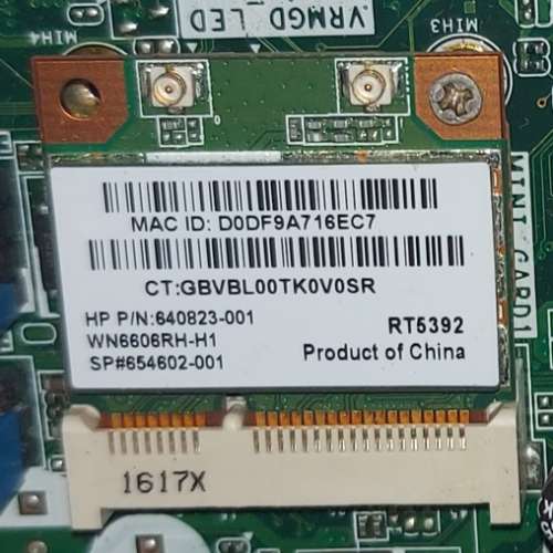 Mini PCI-E 無線網卡 WiFi Ralink RT5392 802.11b/g/n