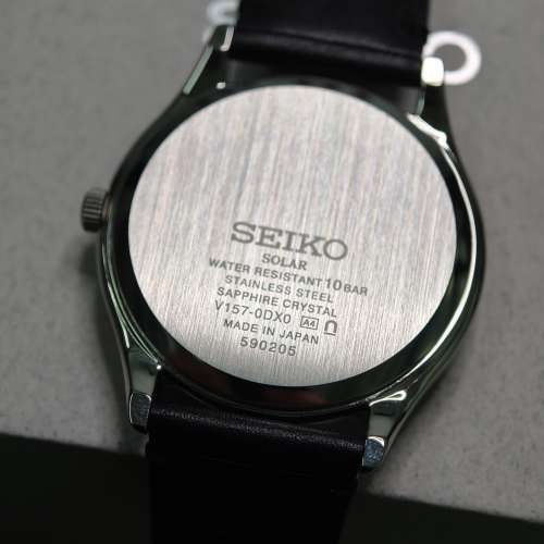 98%new 未使用日版Seiko精工 SBPX157 男士太陽能手錶 夜光面 日本製 三年國際保