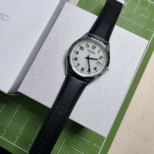 98%new 未使用日版Seiko精工 SBPX157 男士太陽能手錶 夜光面 日本製 三年國際保