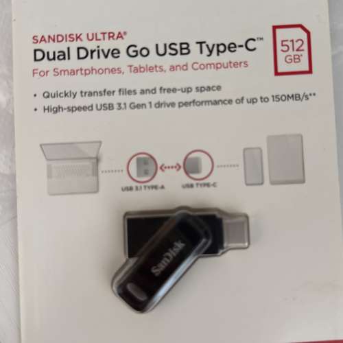 Dual Drive Go USB 512Gb type C SanDisk