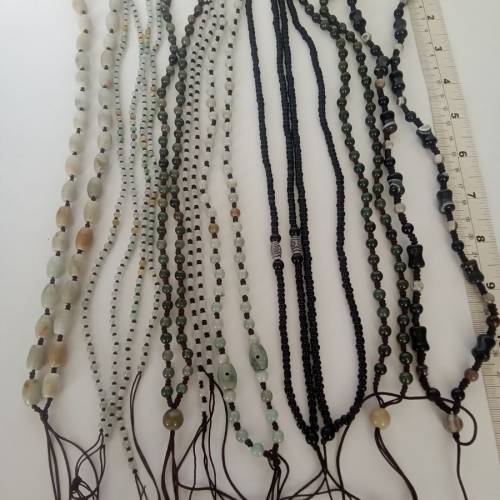 一手十條珠鏈繩約廿四寸，diy 作加上吊墜用途，全部十條共售280元。no.B8.3.26