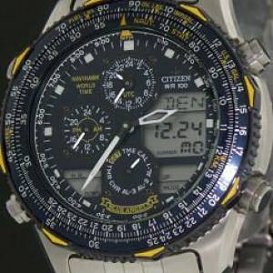 ( 已售出 ) Vintage Citizen Navihawk Blue Angel World-Time Alarm Chronograph