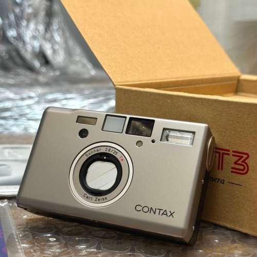 收 2001年康泰時T3 Contax t3 回收膠片相機  康泰時70周年版 大全套 單齒 康泰時經...