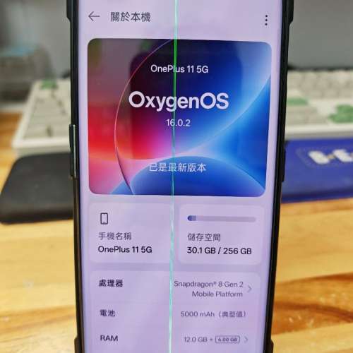 【綠線屏】一加 11 ONEPLUS 11 12+256 黑色 Oxygen 國際版 OS