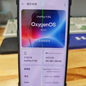 【綠線屏】一加 11 ONEPLUS 11 12+256 黑色 Oxygen 國際版 OS