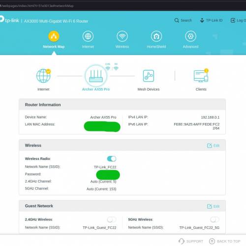 TP-Link AX3000 WiFi 6 router 路由器，支援2.5G光纖