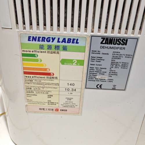 Zanussi 抽濕機 ZDH18DA