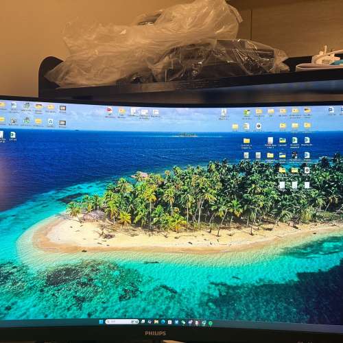 100% WORK PHILIPS 32吋曲面 超廣闊色域的曲面 LCD 顯示器 328E1