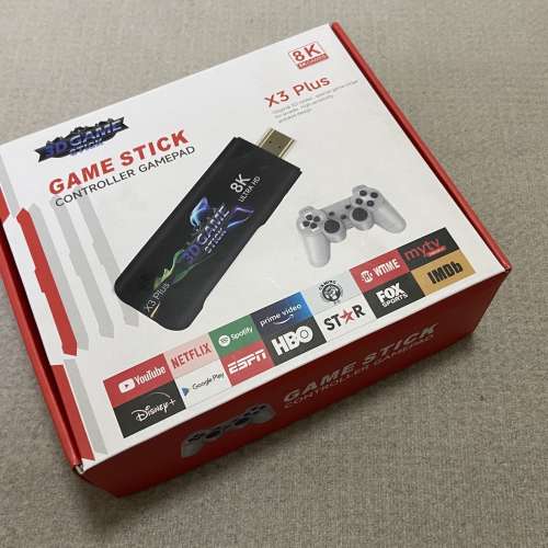 X3 PLUS HDMI GAME Stick Retro Gaming Console TV Stick -Android & Gaming Dual Sys
