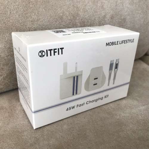 ⚡️ ITFIT 45W Fast Charging Kit (Charger+Cable) ITFITPW28 NEW 全新 充電器+充...
