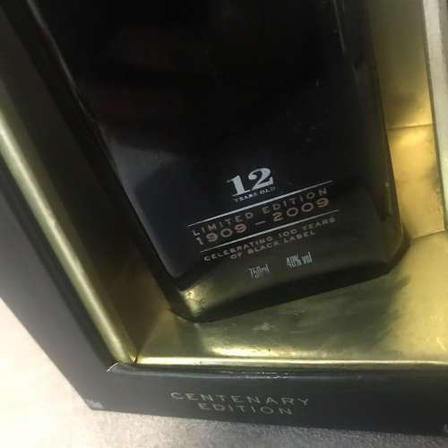 🥃 JOHNNIE WALKER Black Label Centenary Edition Scotch Whisky 750 NEW 全新 威...