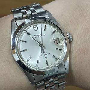古董 TUDOR 7996/0 全自動 34mm 膠鏡 紅黑日曆 6248原裝TUDOR帶 勞的勞底 $6500