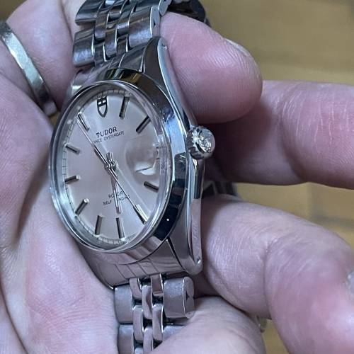 古董 TUDOR 7996/0 全自動 34mm 膠鏡 紅黑日曆 6248原裝TUDOR帶 勞的勞底 $6500