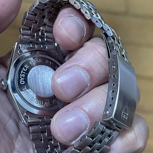古董 TUDOR 7996/0 全自動 34mm 膠鏡 紅黑日曆 6248原裝TUDOR帶 勞的勞底 $6500