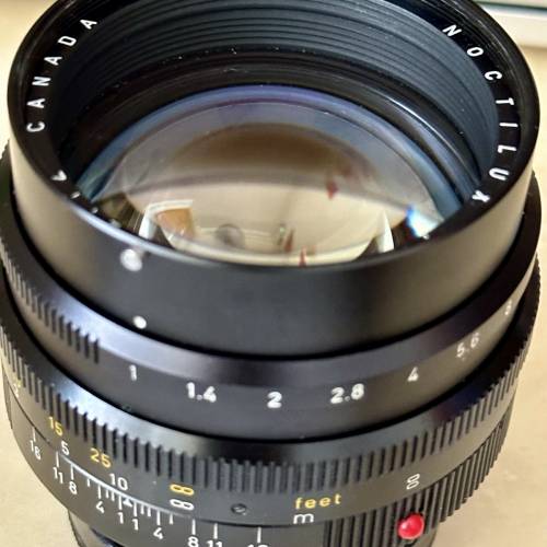 leica Leitz M50/1.0 Noctilux E58 with hood 12519.