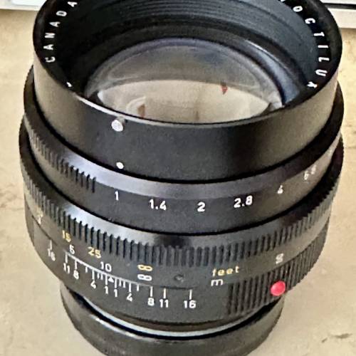 leica Leitz M50/1.0 Noctilux E58 with hood 12519.