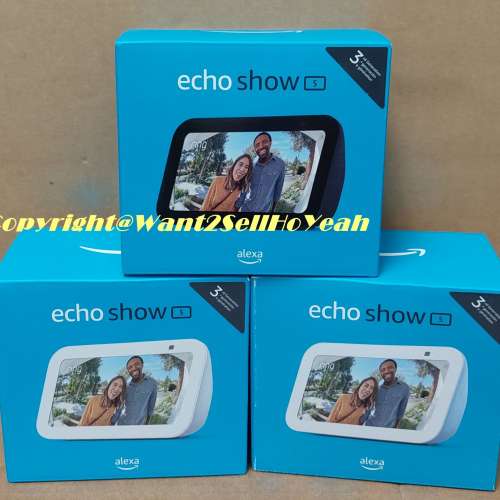Amazon Echo Show 5 (3rd Gen, 2023 release) 2x the bass,clearer sound,全新水貨!